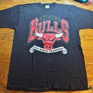 Vintage Chicago Bulls 1991 World Championship short sleeve t-shirt